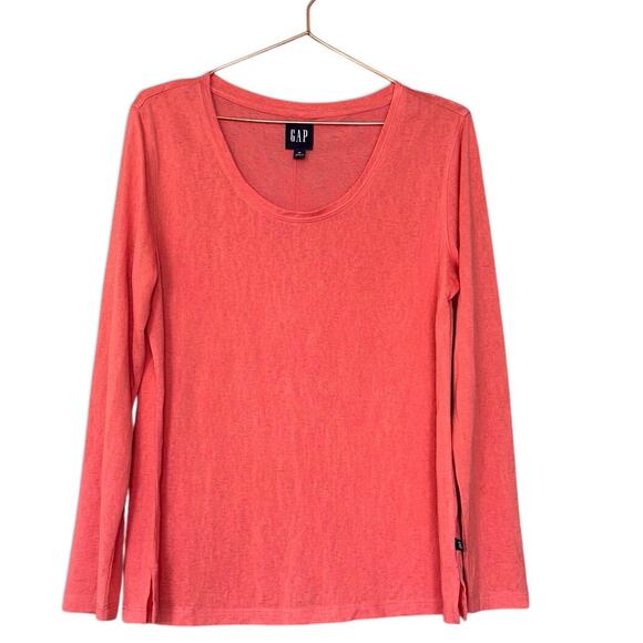 Gap coral long sleeve pullover top size medium - Picture 1 of 6